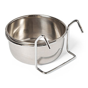Pets at Home Hook On Bowl – Large Stainless Steel Feeding Dish