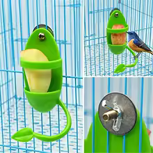 Bird Fruit & Vegetable Feeder with Cuttlebone Holder – Cage Hanging Cup