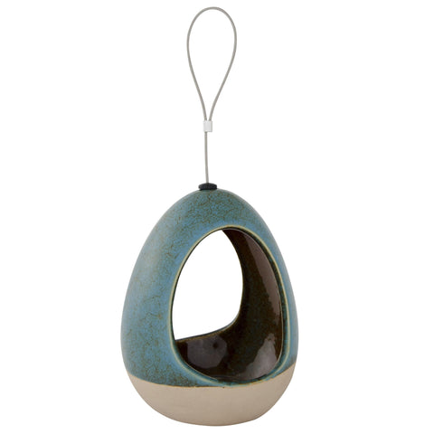 National Trust Vierno Diner Bird Feeder – Modern Ceramic Hanging Feeder