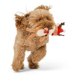 Christmas Reindeer Squeaky Dog Toy – Mini Festive Pet Toy